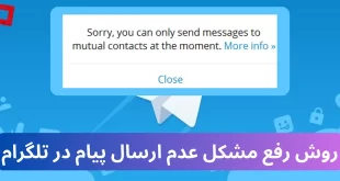 بهترین روش رفع مشکل عدم ارسال پیام در تلگرام | خروج از اسپم